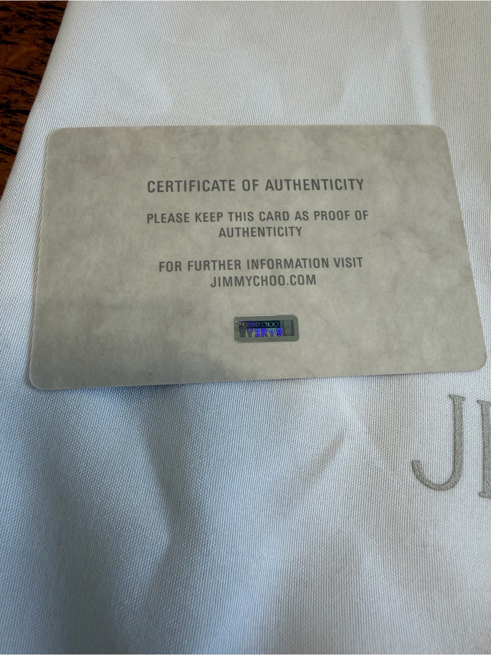 NWT Jimmy Choo Mini N/S Canvas Tote Crossbody w/Box,Dust Bag & Authenticity Card - Picture 10 of 12